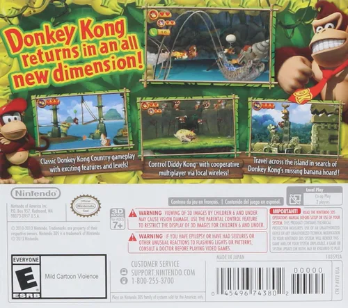 Vista 2 de Nintendo Selects Donkey Kong Country Returns 3D