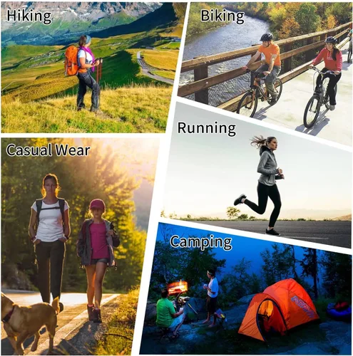 Vista 6 de Pantalones deportivos tipo cargo ligeros para mujer, de secado rápido, UPF50+, pantalones deportivos casuales de entrenamiento al aire libre