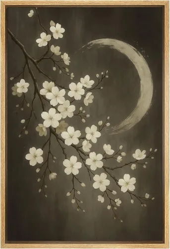 Vista 11 de SIGNLEADER Lienzo enmarcado para pared, pinos resistentes en acantilado, árbol de montaña en tono sepia, ilustración de paisaje, arte moderno