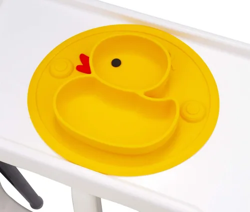 Vista 7 de Linowos Platos de silicona divididos para niños pequeños, placas de succión antideslizantes portátiles para niños, bebés y niños, sin BPA, plato