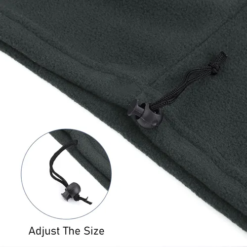 Vista 3 de WLLHYF Neck Gaiters for Men, Fleece Winter Neck Warmer Windproof Face Covering Warmer Face Scarf