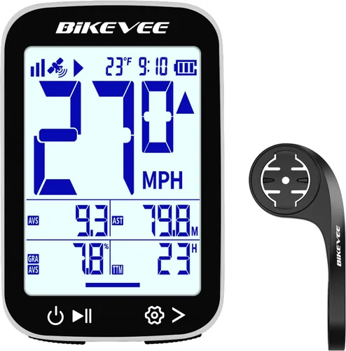 Vista 12 de Velocímetro de Bicicleta GPS Ordenador de Ciclismo Inalámbrico – Inicio/Parada Automática, Retroiluminación Automática, Odómetro de Bicicleta