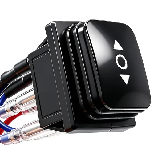 Vista 9 de mxuteuk 5 unids Snap-in AC110/120V Interruptor basculante redondo iluminado Interruptor de alimentación de palanca de barco Luz roja SPST ON-Off 3