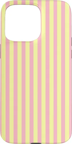 Vista 31 de Funda para iPhone 17 con rayas verticales amarillas y rosadas