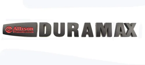 Vista 3 de 2 insignias Allison Duramax compatibles con capucha GM 2015 Silverado 2500hd 3500hd (negro rojo)