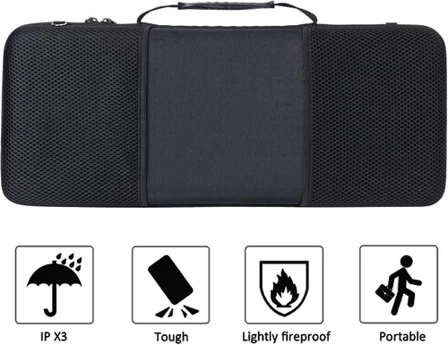 Vista 7 de co2CREA - Funda rígida de viaje para Akai MPK Mini Plus 37 teclas y controlador de teclado Caja de almacenamiento portátil, bolsa protectora