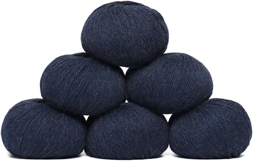 Vista 46 de Juego de 6 madejas de 100% lana de alpaca bebé (10.58 oz) de peso DK, fabricadas en Perú, celestial suave y perfecto para tejer y hacer ganchillo