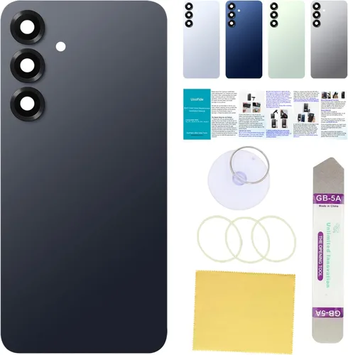 Vista 109 de Compatible con Samsung Galaxy Note 8 - Carcasa trasera de repuesto de cristal de 6.3 pulgadas, SM-N950, todos los portadores con manual de Negro