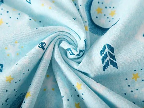 Vista 6 de PNAEONG Camisón de algodón para mujer, ropa de dormir de manga corta, camisa casual con estampado