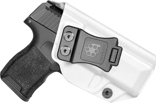 Vista 11 de Amberide IWB Funda Kydex para SIG Sauer P365 / P365 SAS / P365X, transporte oculto, opciones MOS y no MOS disponibles, inclinación ajustable