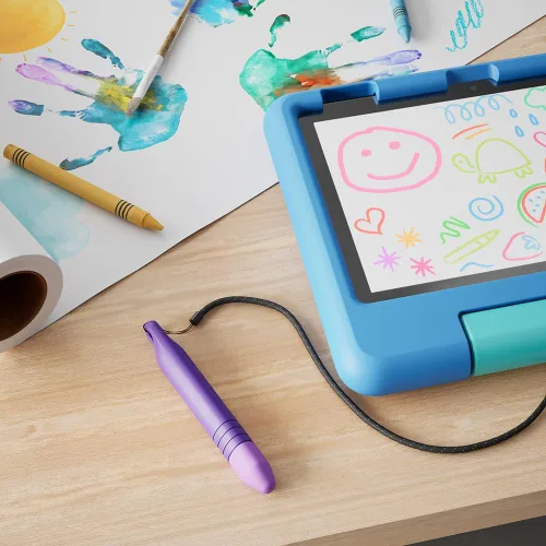 Vista 5 de Amazon Kids - Lápiz capacitivo para tableta con correa, paquete de 2 Púrpura