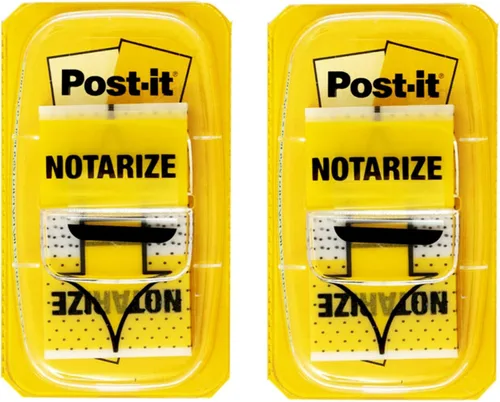 Vista 7 de Notas autoadhesivas de Post-it Marcadores de página extraíbles para marcar documentos fiscales, inmobiliarios y legales