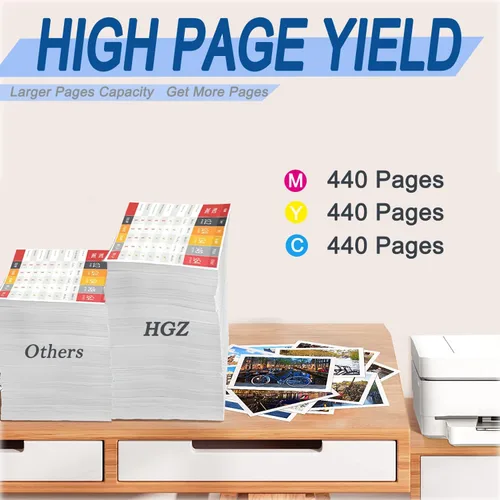 Vista 3 de HGZ LC103XL - Cartucho de tinta de color compatible con LC103 LC103XL trabajado para MFC J870DW J450DW J470DW J650DW J4410DW J4510DW J4710DW J6720