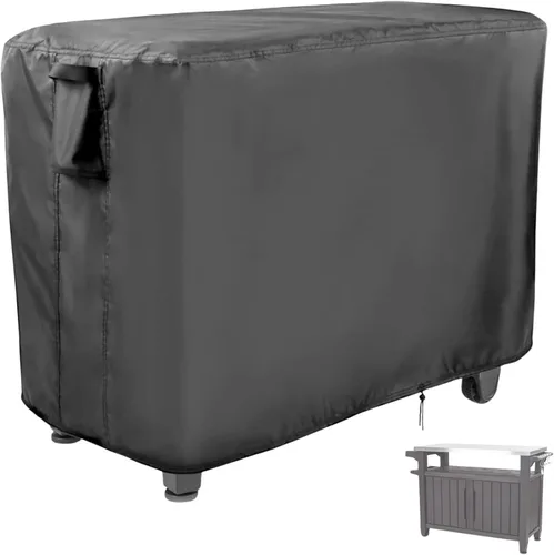 Vista 8 de Prep Table Cover for Movable Dining Cart Table