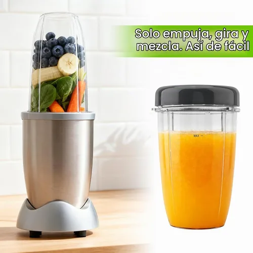 Vista 2 de 2 vasos de repuesto reutilizables de 24 onzas para licuadoras Nutribullet de 600 W / 900 W con tapa, vaso de repuesto lavable