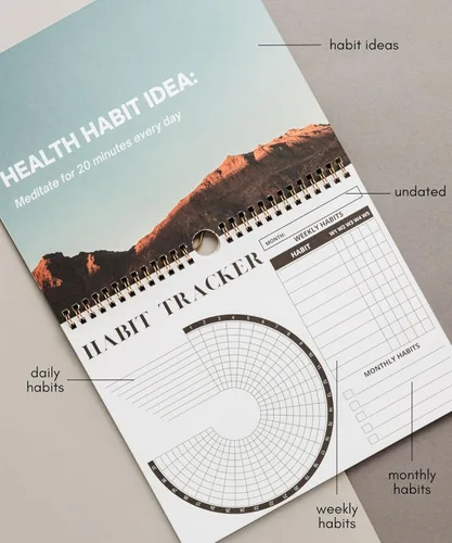 Vista 4 de Lamare Calendario de seguimiento de hábitos 2026 - Diario diario premium de seguimiento de hábitos