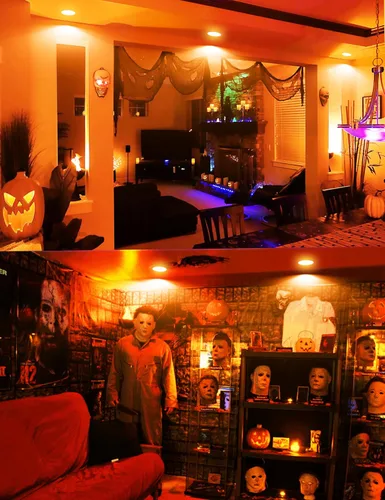Vista 6 de JandCase BR30 Bombillas de Halloween, Bombillas de inundación naranja de Halloween con base E26 para interiores, Bombillas de inundación naranja