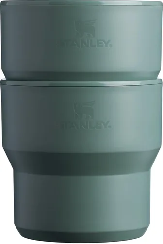 Vista 7 de STANLEY Stay-Hot Taza de Campamento Apilable de 10 onzas Tapa para Bebida a Presión Taza para Café, Té y Bebidas Taza de Café Aislada de Acero