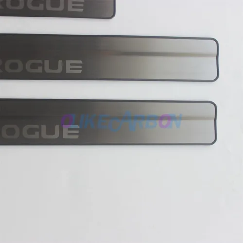 Vista 3 de OLIKE Protector de umbral de puerta de acero inoxidable para Nissan Rogue X-Trail 2021 2022 (Rogue)