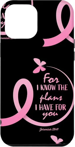 Vista 26 de Breast Cancer Gifts Women Mom Jeremiah 29 11 Butterfly Phone Case for iPhone 17
