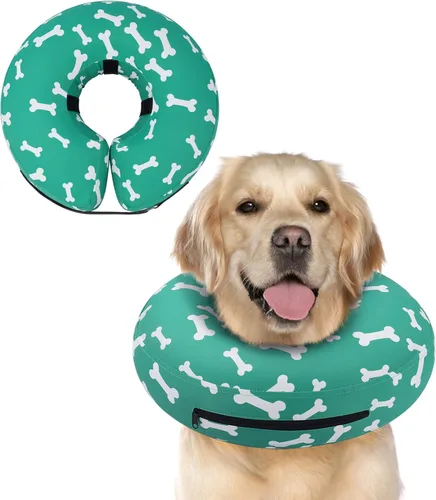 Vista 52 de Supet - Collar isabelino inflable para recuperación, posoperatorio