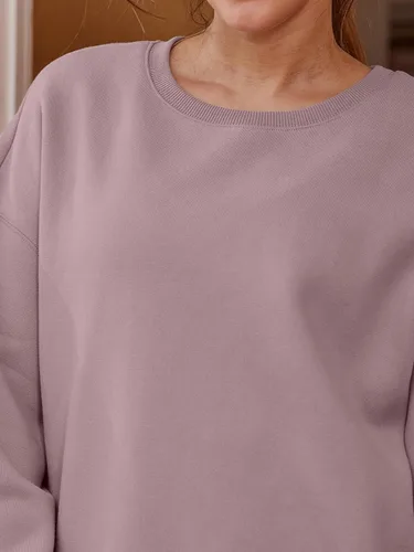 Vista 4 de EFAN Sudaderas de manga larga para mujer, cuello redondo, sudadera casual para otoño 2023