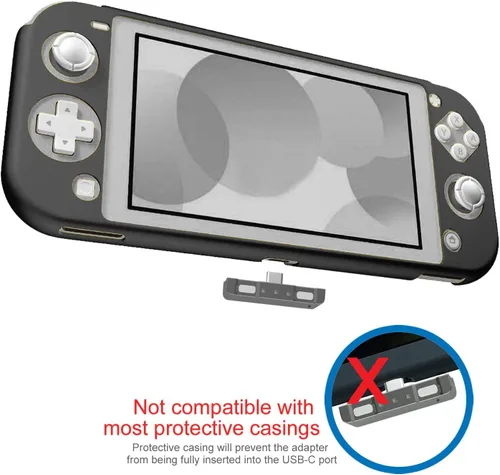 Vista 6 de HomeSpot Adaptador de transmisor de audio Bluetooth 5.0 con conector USB C integrado micrófono digital aptX de baja latencia para Nintendo Switch