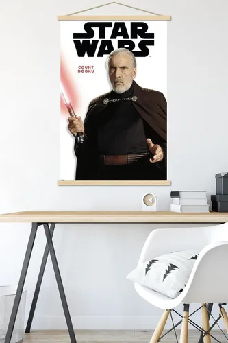 Vista 5 de Trends International Star Wars: Saga - Póster de la serie Count Dooku Feature Series con marco magnético