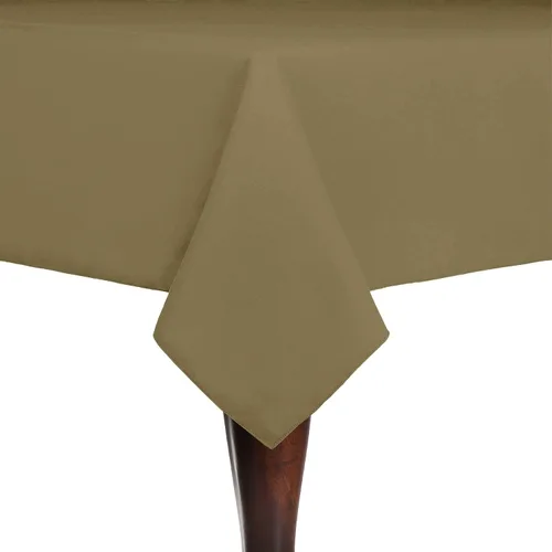 Vista 36 de Ultimate Textile Cotton-Feel 72 x 108-Inch Rectangular Fine Dining Tablecloth Black