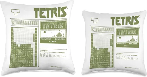Vista 3 de Tetris 8-Bit - Cojín moderno, 16 x 16 pulgadas, multicolor