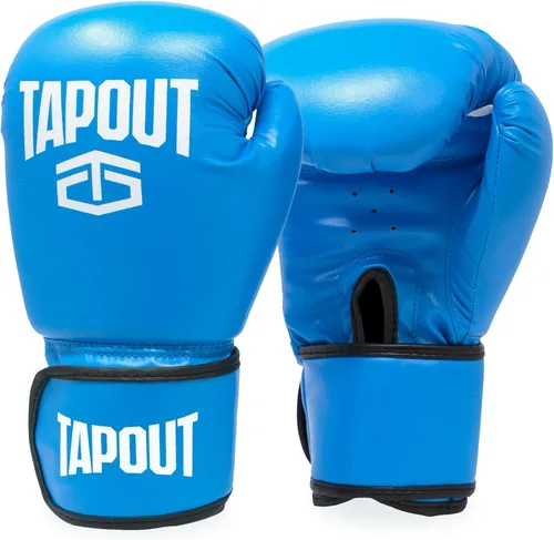 Vista 4 de TAPOUT Kit de boxeo azul para niños: guantes de 8 onzas, saco de boxeo inflable con bomba, bolsa de transporte de malla incluida