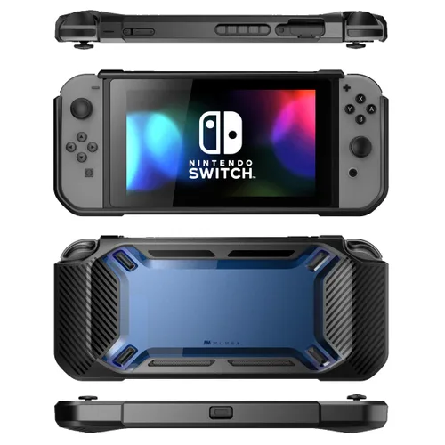 Vista 5 de Mumba estuche para Nintendo Switch Resistente Delgado engomado para Nintendo Switch 2017 Azul