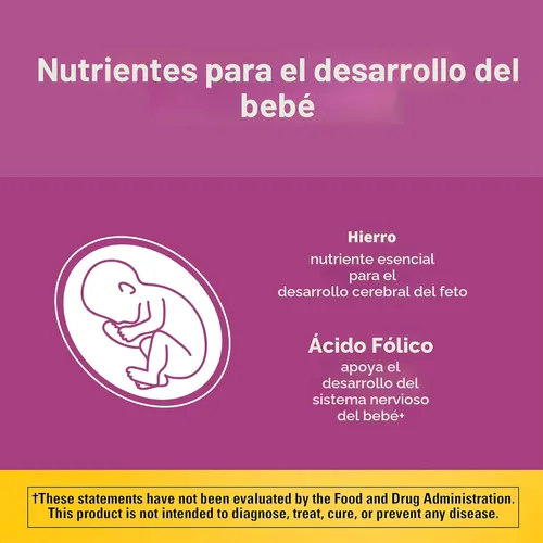 Vista 2 de Nature Made Suplemento alimenticio Prenatal + DHA 200 mg, 60 cápsulas suaves, 1435, 1