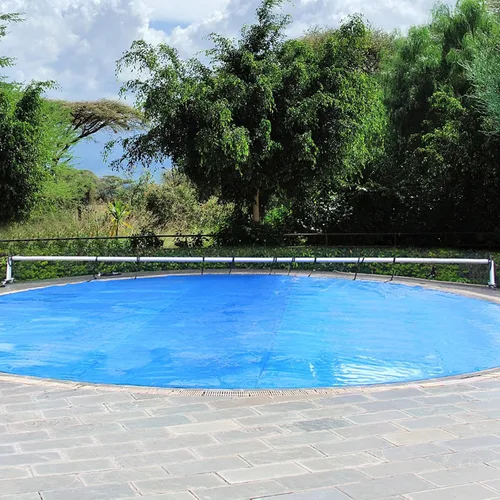 Vista 8 de Goplus - Cubierta para piscina de 12 x 24 pies, manta solar de 12 mil con bolsa de transporte para piscinas enterradas y elevadas, rectangular