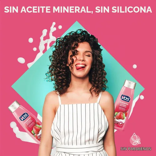 Vista 5 de Champú Moisture Milks, 15 onzas, fresas por Vo5 (paquete de 2)