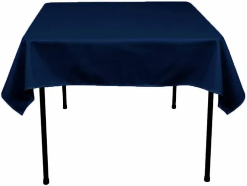 Vista 34 de Mantel cuadrado de poliéster 72"x72" (azul Acqua)