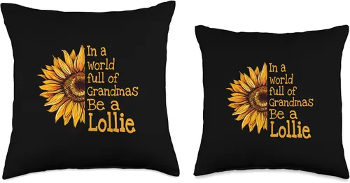 Vista 3 de Unique Christmas Birthday Mother's Day Gifts Shop In A World Lollie Special Grandma - Almohada de 16 x 16 pulgadas, multicolor