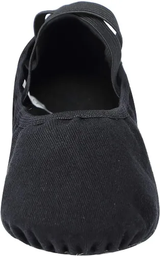 Vista 3 de Linodes Zapatos de baile para niñas, de lona elástica con suela dividida para mujer