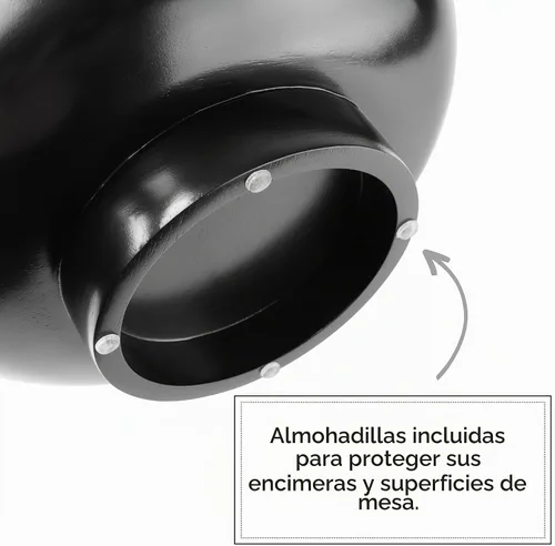 Vista 4 de Tazón de fruta negro de madera sólida seguro para alimentos para encimera de cocina, diámetro de 12 pulgadas
