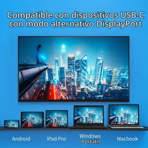 Vista 7 de j5create ScreenCast - Transmisor y receptor de pantalla inalámbrico USB-C a