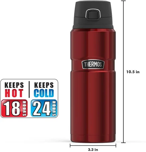 Vista 3 de Thermos Stainless King - Botella de bebida de 24 onzas, arándano