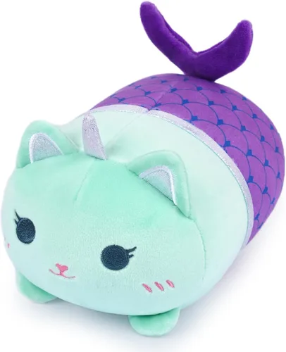 Vista 7 de Peluche de gato negro de 8 pulgadas con pastel, lindo regalo de cumpleaños negro para niñas, niños y gatos, decoración de la habitación del hogar