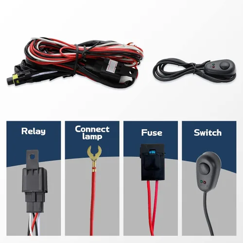 Vista 6 de Luz antiniebla LED compatible con Dodge Ram 2500 3500 2019 2020 2021 2022, montaje de luces antiniebla de parachoques delantero con soporte