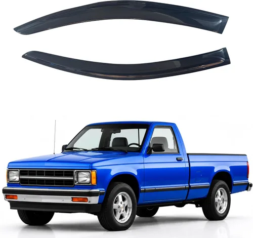 Vista 42 de IG - Visera para ventana para Ford Bronco y F150-F350 1980-1996, deflector lateral tipo cinta adhesiva, resistente, contra lluvia y viento