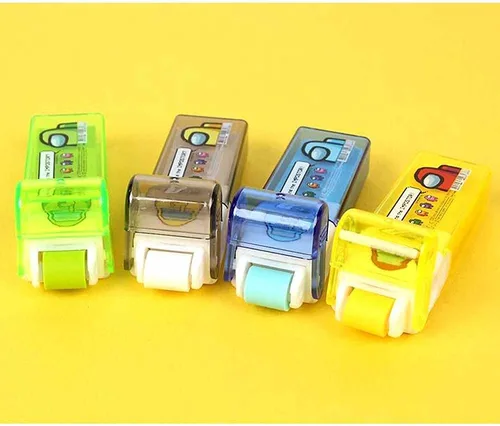 Vista 3 de Among Us Roller Eraser - Estuche para rodillo de afeitar para una fácil extracción de recogida, 1 unidad (amarillo)