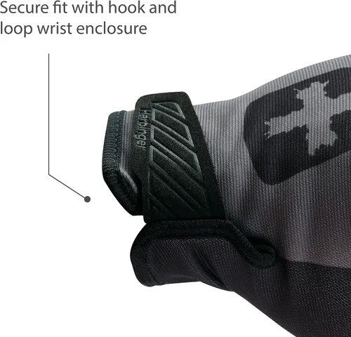 Vista 3 de Guantes de levantamiento de pesas Shield Protect para hombre, talla L, color negro