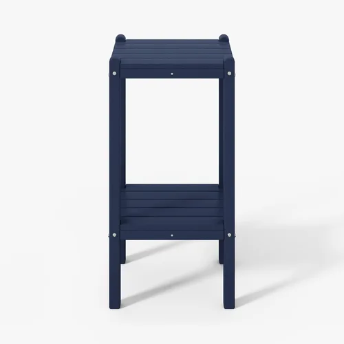 Vista 10 de WestinTrends Malibu - Mesa auxiliar cuadrada para exterior para silla Adirondack, teca