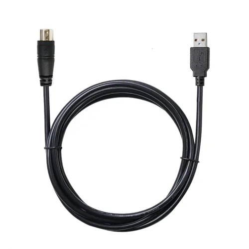 Vista 9 de Cable macho USB-C a Mini-Din de 7 pines para IK Multimedia iRig Series, compatible con HD, HD-A, Keys I/O 25, I/O49, MIDI 2, Pro, Pro Duo, Pro Duo