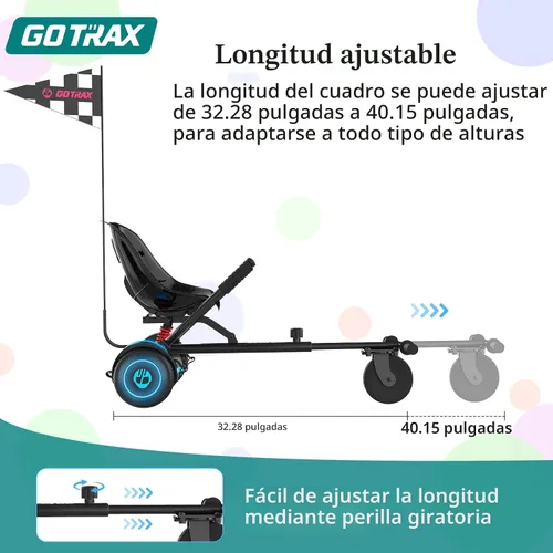Vista 5 de Gotrax Accesorio de asiento Hoverboard para scooter de equilibrio