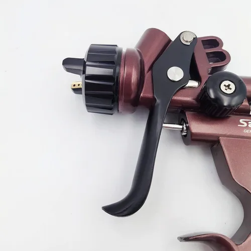 Vista 7 de HVLP 6800B pistola pulverizadora 0.051 in sin taza de lavado y adaptador herramienta de pintura spayer coche pistola de pintura de aire aerógrafo